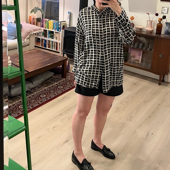 Men’s 80s printed blouse - Picture 2 of 9